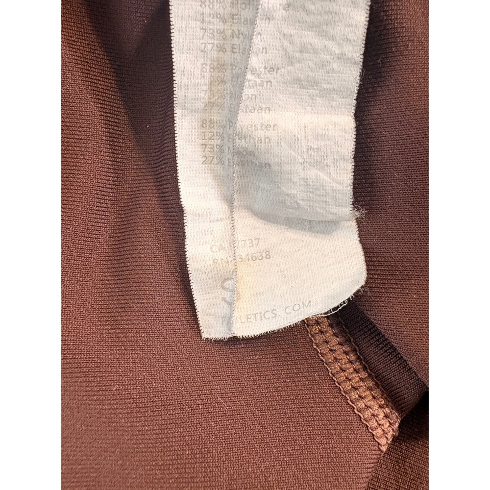Fabletics Womens Brown High Waisted Pocket Leggings Athletic Yoga Pants Small - Picture 4 of 4